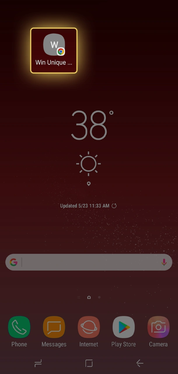 Open the Win Unique Casino app and start winning.