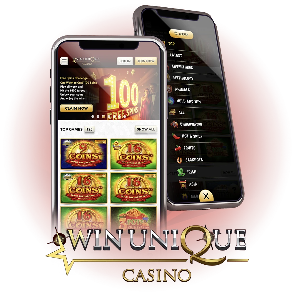 Download the Win Unique Casino app and play anytime.