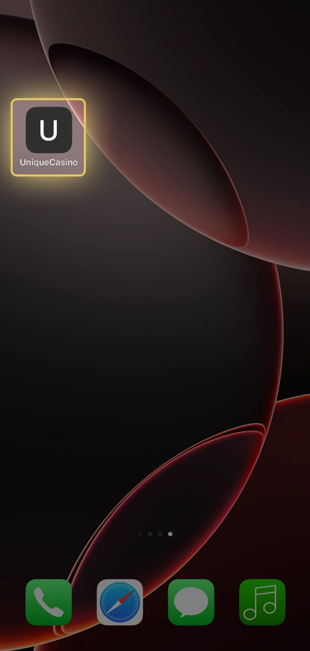 Open Win Unique Casino from your home screen and enjoy the game.