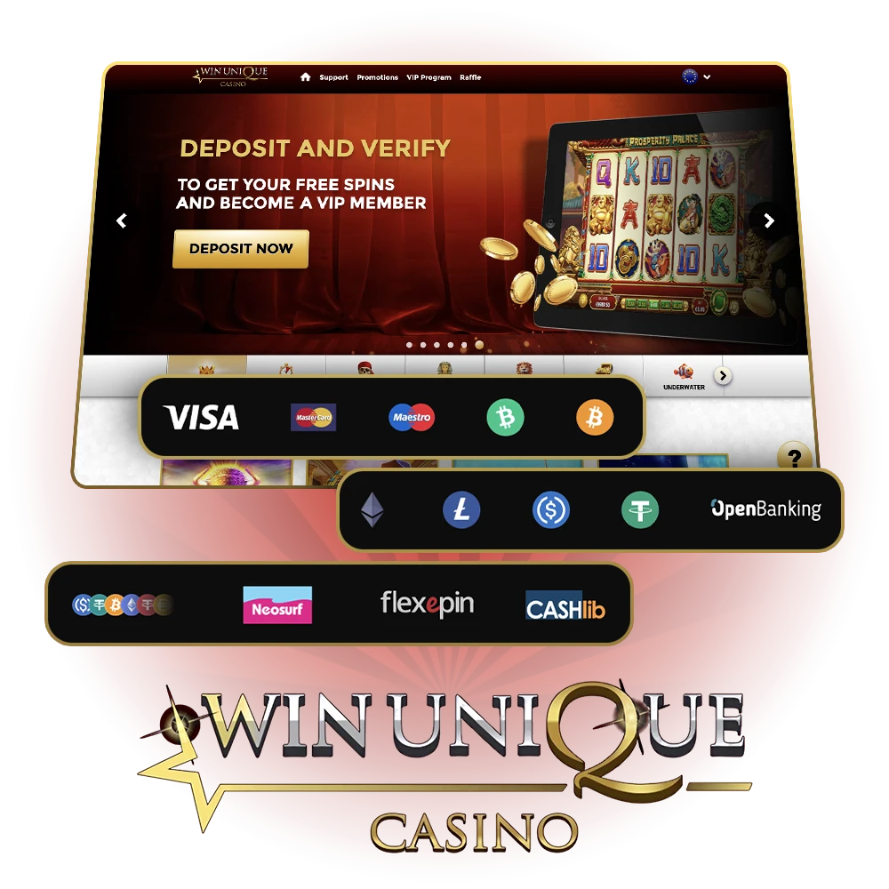Secure and fast payments at Win Unique Casino.