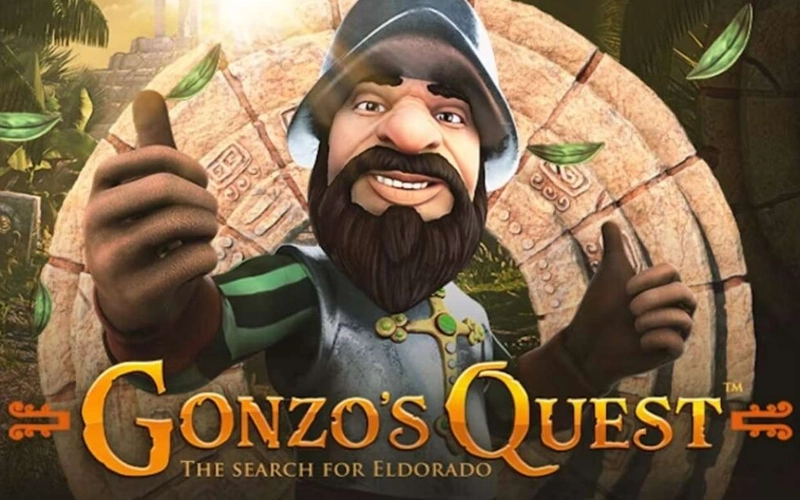 Search for the golden city of El Dorado in Gonzo's Quest at Win Unique Casino.