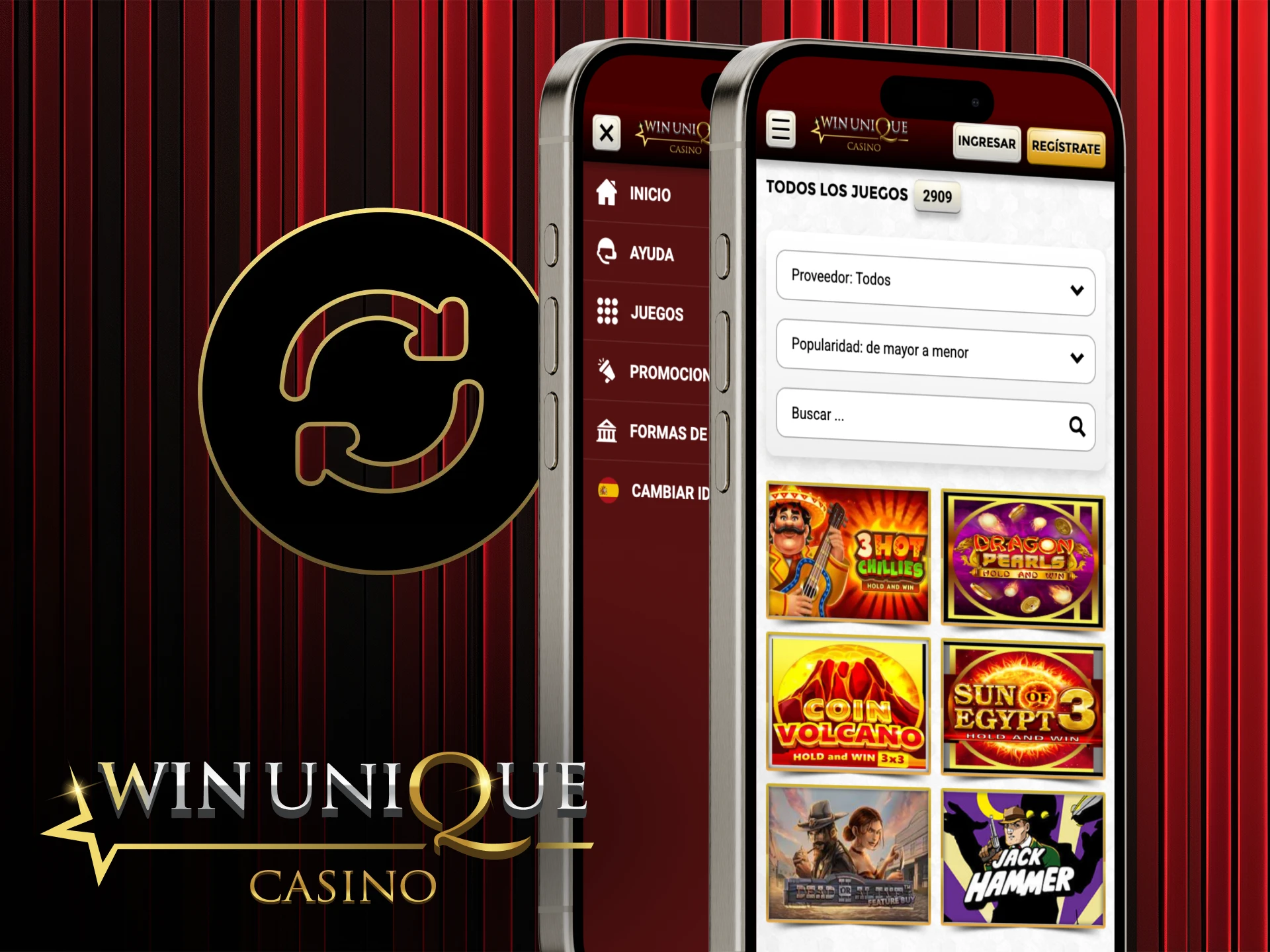 Manténgase actualizado y disfrute de un mejor rendimiento en la aplicación Win Unique Casino.