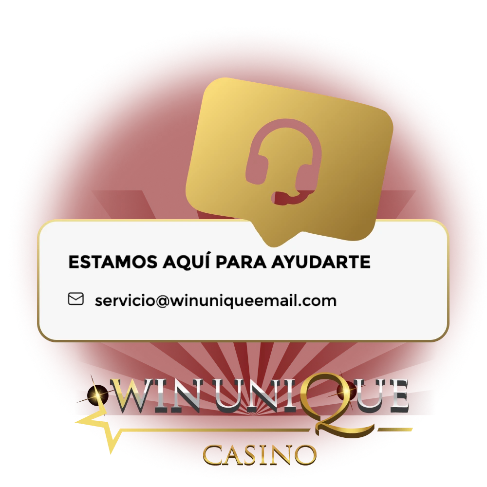 Comuníquese con el soporte de Win Unique Casino y obtenga respuesta a su pregunta rápidamente.