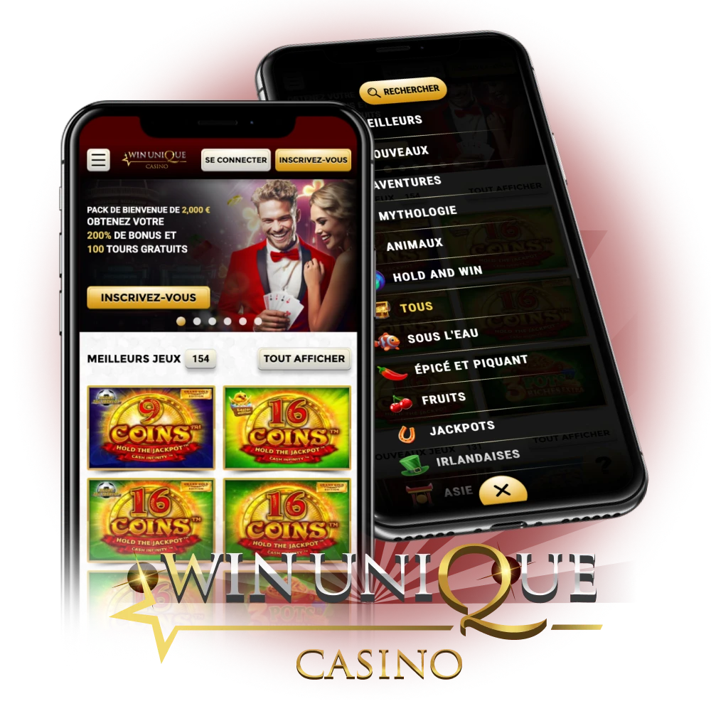 Téléchargez l'application Win Unique Casino et jouez à tout moment.