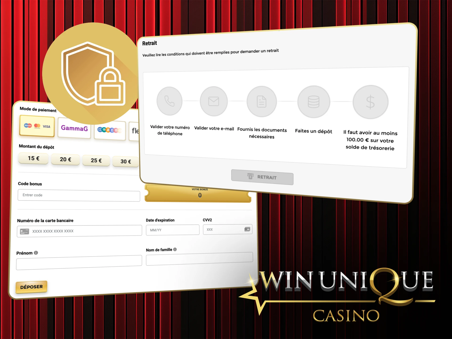 Win Unique Casino garantit la confidentialité et la sécurité des transactions pour chaque joueur.