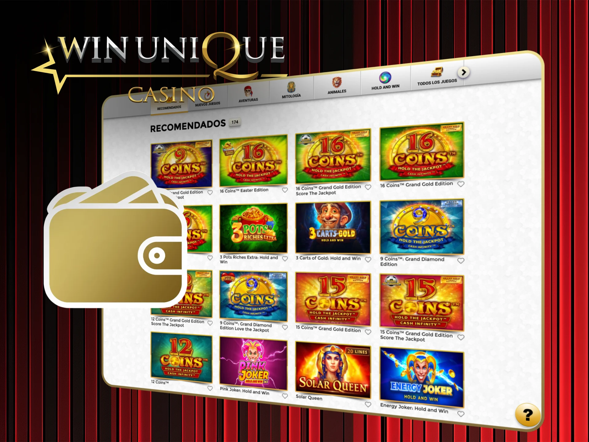 Recibe un bono de 10 euros para empezar a jugar en Win Unique Casino.