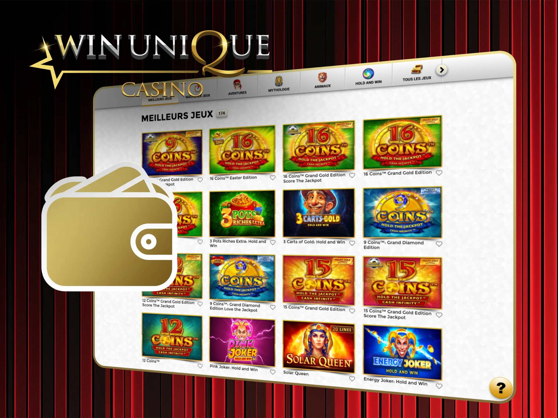 Recevez un bonus de 10 euros pour démarrer votre jeu sur Win Unique Casino.