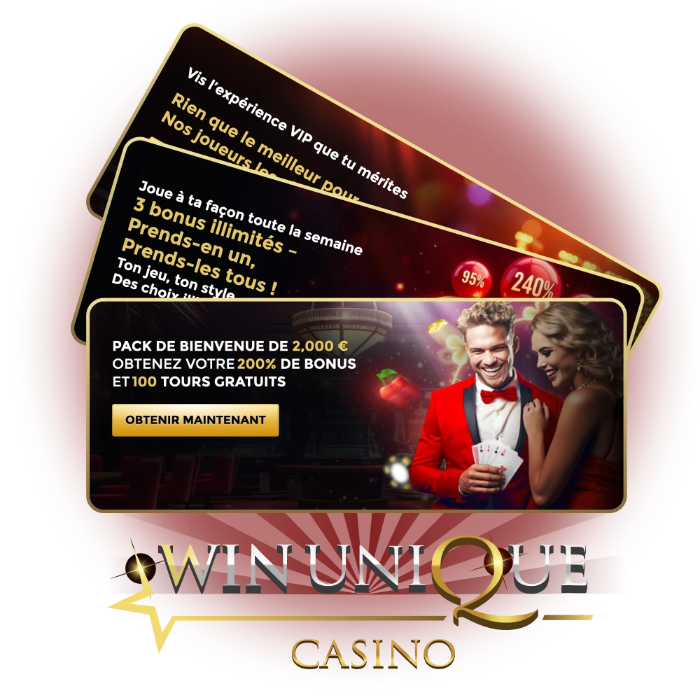 Activez les offres exclusives sur Win Unique Casino.