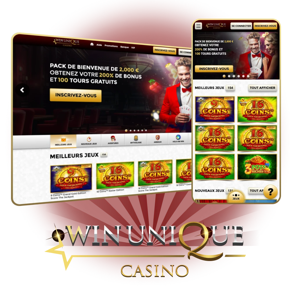 Jouez aux meilleurs jeux du Win Unique Casino dès maintenant.